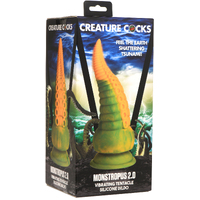 Creature Cocks Monstropus 2.0 Vibrating Tentacled Monster Silicone Dildo / 18.5cm Usb Rechargeable Vibrating Fantasy Dildo