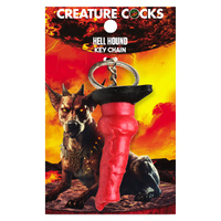 Creature Cocks Hell Hound Keychain Novelty Fantasy Dildo Keyring