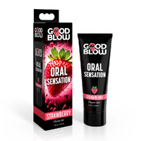 Good Blow Oral Sensation Gel - Strawberry Strawberry Flavoured Oral Sex Gel - 44 ml Tube