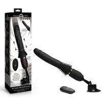 Master Series Ultimate Power Pounder Black 30 cm USB Rechargeable Thrusting Vibrator