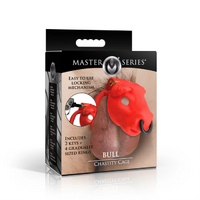 Master Series Bull Chastity Cage - Red