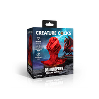 Creature Cocks Dragonspawn Silicone Butt Plug - Med