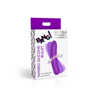 BANG! Tapered Flexible Silicone Bullet - purple