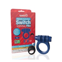 Screaming O Remote Controlled Switch Vibrating Ring - Blue