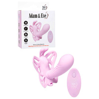 Adam & Eve VENUS G-SPOT BUTTERFLY Pink USB Rechargeable Wearable Butterfly Vibrator with Remote
