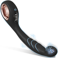 Curved Anal Plug Vibrator With Digital Display