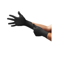 Nitrile Latex Gloves x100 Black Large