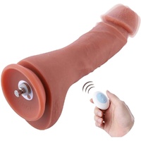 9" Vibrating Silicone Kliclok Cock