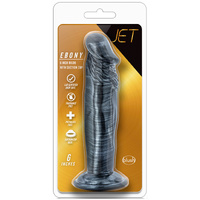 6"  Ebony Carbon Dildo