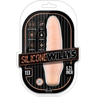 6" Vibrating Silicone Cock