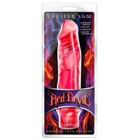 Red Devil 9" Jelly Vibrator