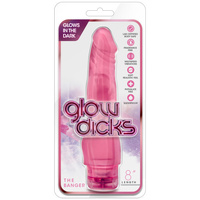 Glowing 8" Jelly Vibrator
