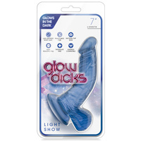 7" Glowing Curved Cock + Balls