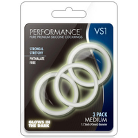 VS1 Medium Silicone Cock Rings x3