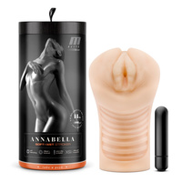 M Elite Soft And Wet Annabella Flesh Vibrating Vagina Stroker