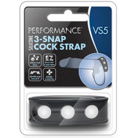 VS5 Silicone 3-Snap Cock Ring
