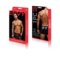 Envy Lace Up Wetlook Trunks S/M