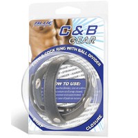 T Style Cock Ring With Ball Divider