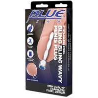 2" Stainless Steel Bling Bling Wavy Penis Plug 2" Stainless Steel Bling Bling Wavy Penis Plug
