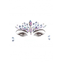 Dazzling Crowned Face Bling Sticker