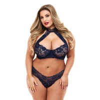 Lace Halter Bikini Set Q