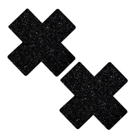 Black Malice Glitter X Factor Pasties 