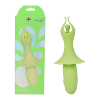 Maia SIENNA - Green Green 15.2 cm USB Rechargeable Fluttering Bullet