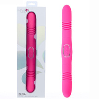 Maia ZENA - Pink Pink 35.5 cm USB Rechargeable Dual Thrusting Double Ended Vibrator