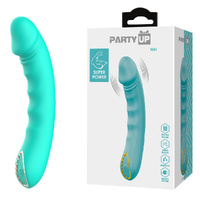 Party Up NIKI - Teal Teal 15.4 cm USB Rechargeable Vibrator