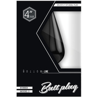 Bottom Line 4" Butt Plug Model 2 Rubber