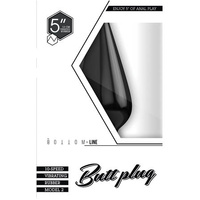 Bottom Line 5" Butt Plug Model 2 Rubber
