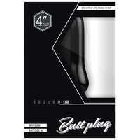 Bottom Line 4" Butt Plug Model 4 Rubber