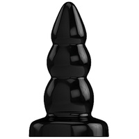 Bottomline 6" Buttplug Rubber Black Model 6
