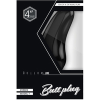 Bottom Line 4" Butt Plug Model 7 Rubber