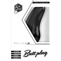 Bottom Line 5" Vibrating Butt Plug Model 7 Rubber