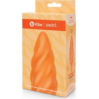 Swirl Textured Vibrating Butt Plug