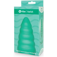 Ribbed Textured Vibrating Butt Plug