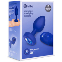 Large Vibrating Jewel Butt Plug