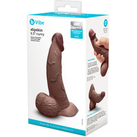 6.5" Slipskin Curved Silicone Cock