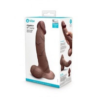10" Slipskin Curved Silicone Cock