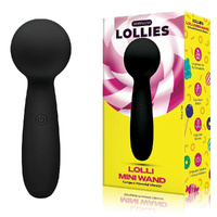 Bodywand Lolli Mini Wand - Black Black 11 cm USB Rechargeable Mini Massage Wand