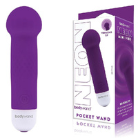 Bodywand Neon Mini Pocket Wand - Neon Purple Purple 12 cm USB Rechargeable Mini Wand
