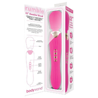 Bodywand RUMBLE WAND 12 Inch - Hot Pink Hot Pink 30 cm USB Rechargeable Massage Wand