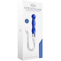 7" Whipster Glass Dildo Flogger