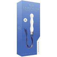 7" Whipster Glass Dildo Flogger