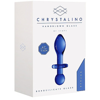 4.5" Rocker Glass Butt Plug