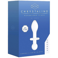 4.5" Rocker Glass Butt Plug