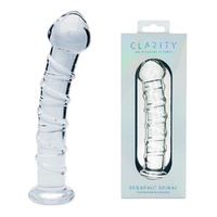 Clarity - Seraphic Spiral Clear 16 cm Glass Dildo
