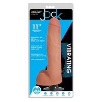 11" Vibrating Cock + Balls