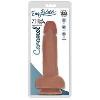 Easy Riders 7" Slim Bioskin Dong With Balls Caramel